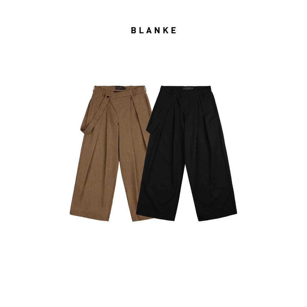 BLAKE BLANKESPACE FONTDANT PANTS กางเกงผ้าฝ้ายขูดใยสังเคราะห์สําหรับผู้ชายและผู้หญิง Unisex