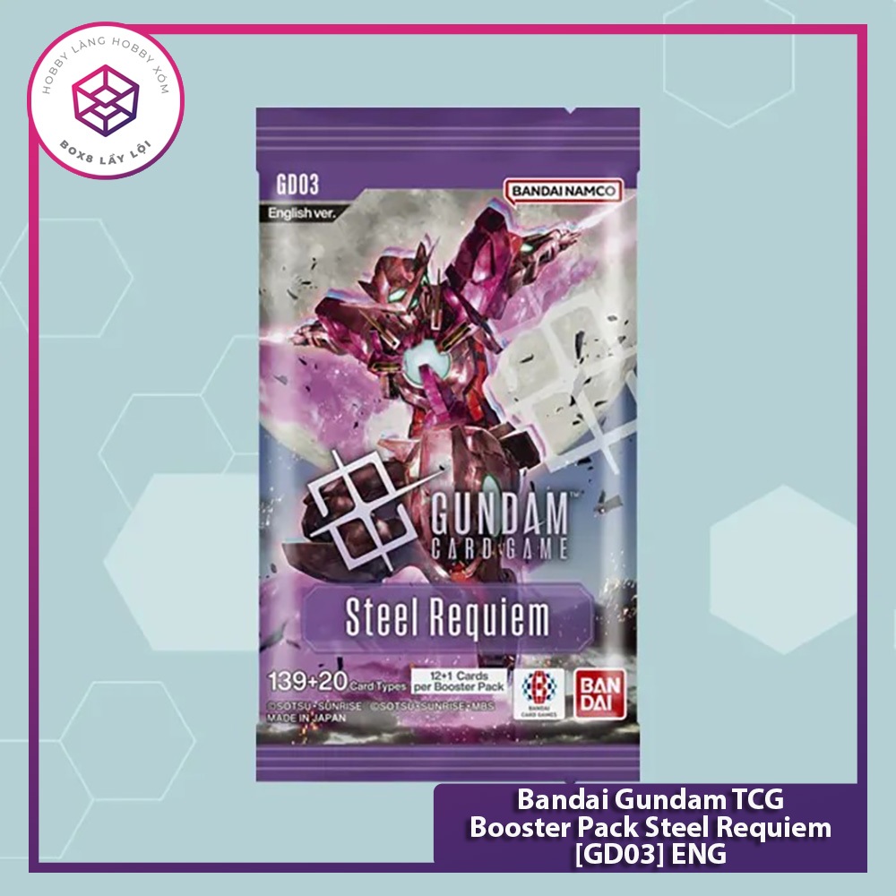 การ์ด Requiemเหล็ก Bandai Gundam TCG Booster Pack [GD03] ENG [TCG]