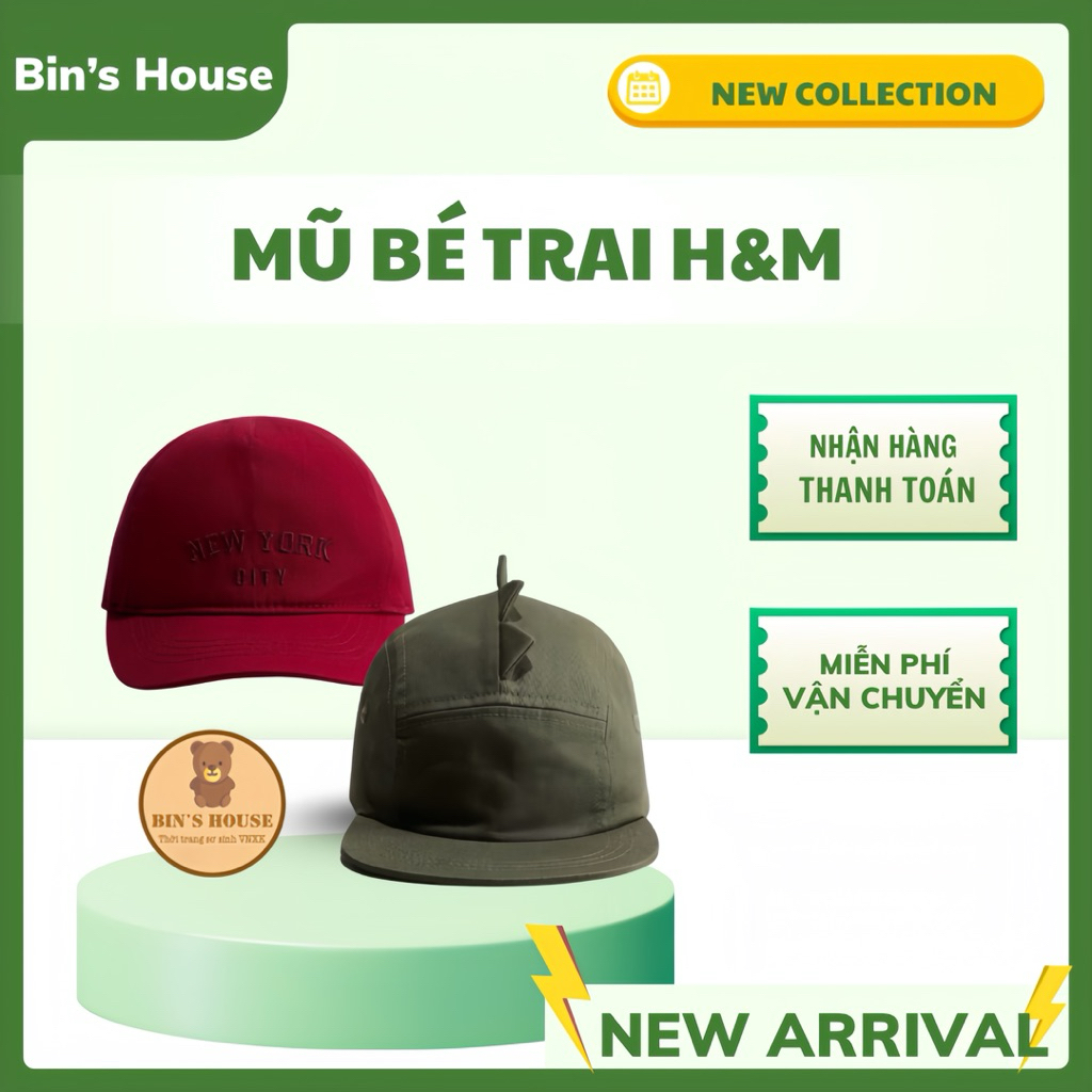 [Au.th] หมวก H&M สําหรับเด็กผู้ชาย ไซส์ 1-4y