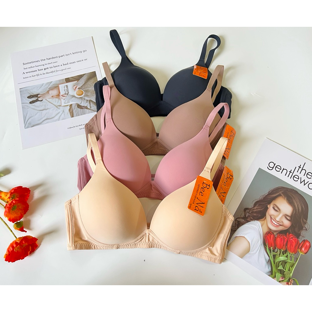 1.5 ซม. THICK PADDED BRA WITH SLEEVE BN A992 NO RIM, ROUND FRUIT IMPORTED THAILAND