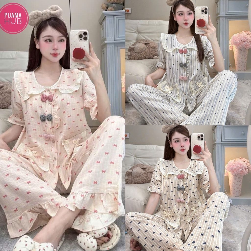 ชุดสวย IU 3-BOW PYJAMA