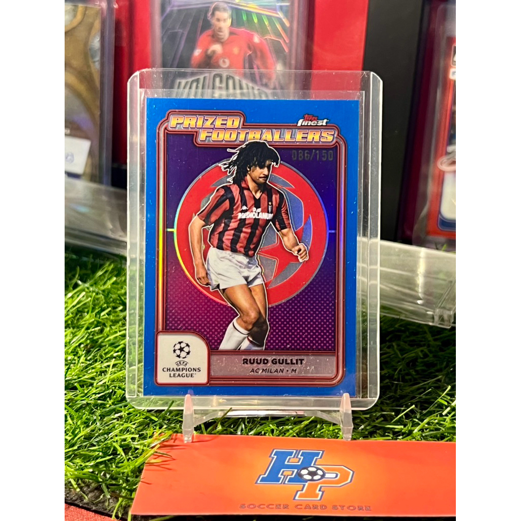 การ์ดฟุตบอล Ruud Gullit /150 นักฟุตบอลที่รางวัล Topps Finest UCL 2024/25