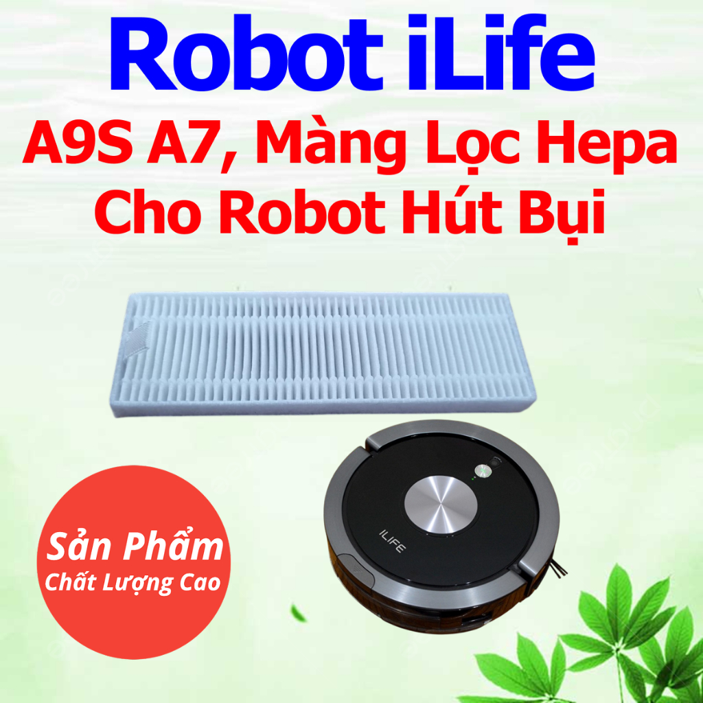 แผ่นกรอง HEPA สําหรับเครื่องดูดฝุ่นหุ่นยนต์ iLife A9S / A7 – ตัวกรองทดแทนคุณภาพสูง (1 ชิ้น)