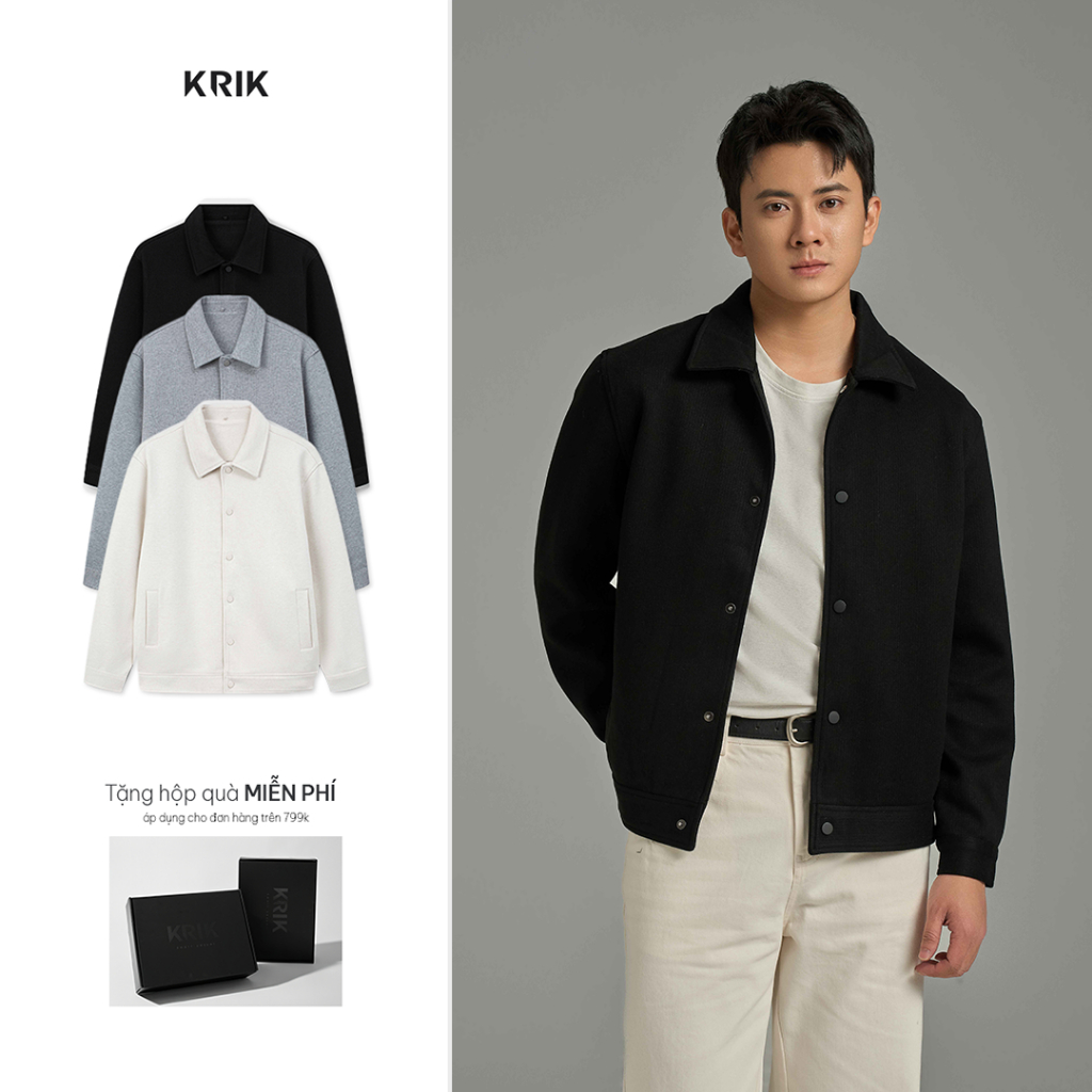 KRIK Mens Evening Jacket Regular Form Soft Material Keeps Shape Easy to Coordinate Basic Design AK5201