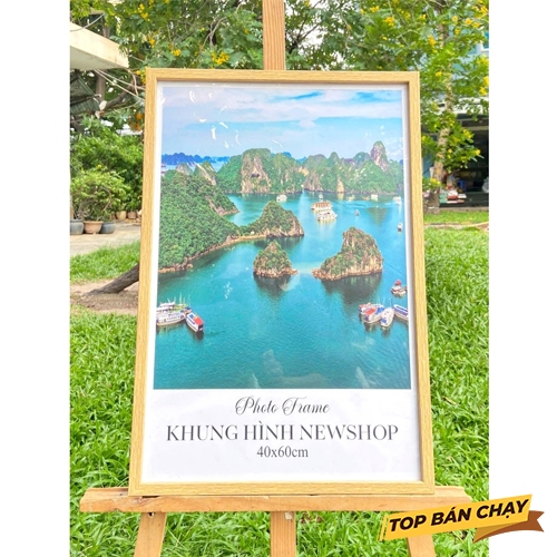 กรอบรูป - กรอบใบรับรอง 40x60 ซม. ติดผนัง - กรอบขอบเรียบ - กรอบรูปตกแต่งห้อง