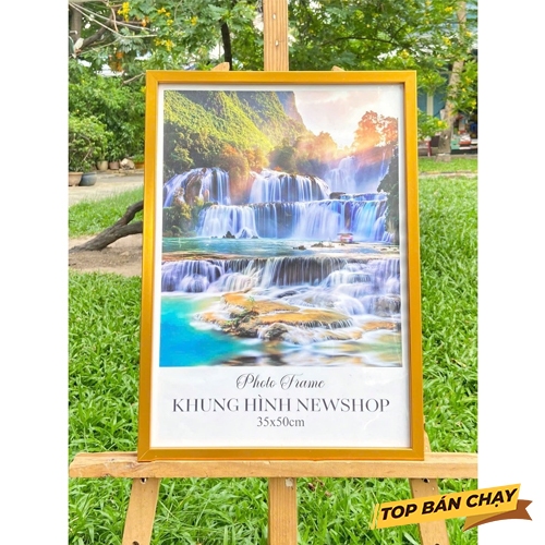 กรอบรูป - กรอบใบรับรอง 35x50ซม. - NEWSHOP กรอบติดผนังตั้งโต๊ะ