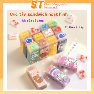 Tẩy sáng tạo dễ thương với nhiều họa tiết tinh xảo, tẩy bút chì không để lại vết, sạch sẽ, quà tặng dịp lễ
