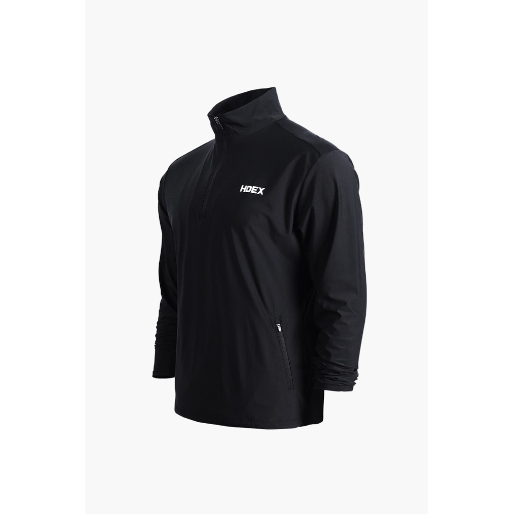 HDEX Bigsize 85-105kg Quarter-Zip Premium Sports Jacket - ยืด 4 ทิศทาง, ระบายอากาศได้