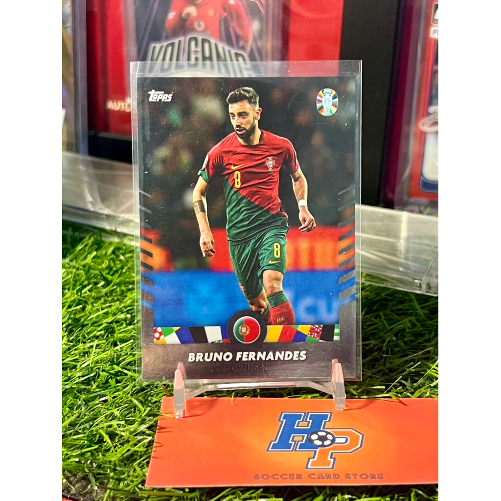 การ์ดฟุตบอล Bruno Fernandes Topps Jose Mourinho Eur0 2024