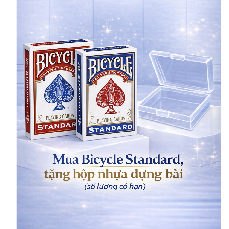 Bicycle Standard / Rider Back Playing Cards – Magic Deck & Poker ของแท้ USPCC | แดง/น้ําเงิน พรีเมีย