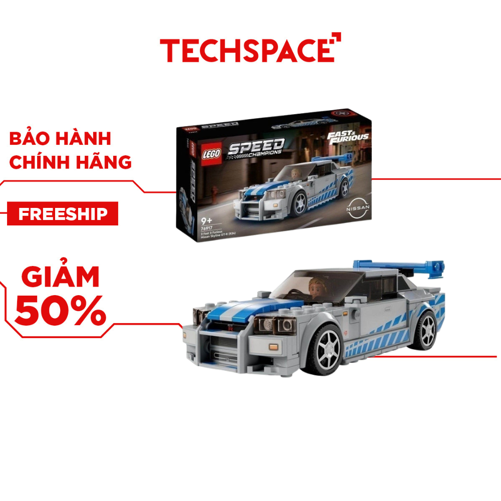 LEGO SPEED CHAMPIONS ชุดโมเดล Nissan Skyline Gt-R (R34) 76917
