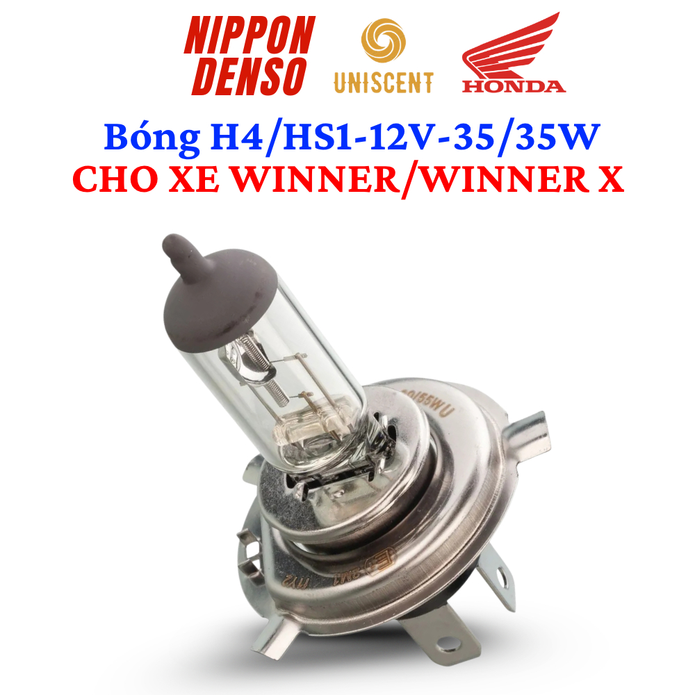 หลอดไฟฮาโลเจน H4-12V-55/60W ชิป Osram Honda WINNER V1/WINNER X BSOZZ- Made In Thailand