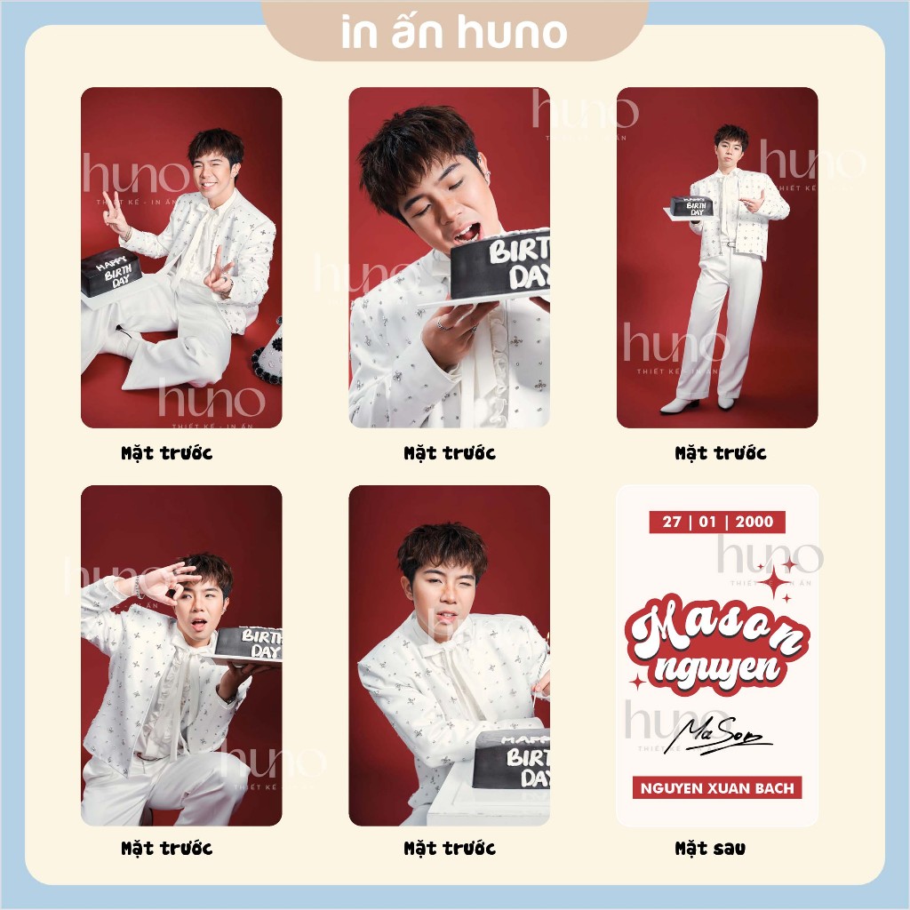 [MASON NGUYEN] ชุดไพ่ MASON NGUYEN จํานวน 5 ใบ - ขนาด 54x90mm