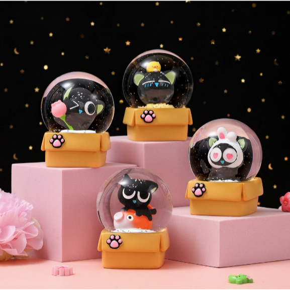 Jiji Kikis Cat Delivery QCT32a ลูกโลกหิมะพร้อมไฟ 6.8 ซม.