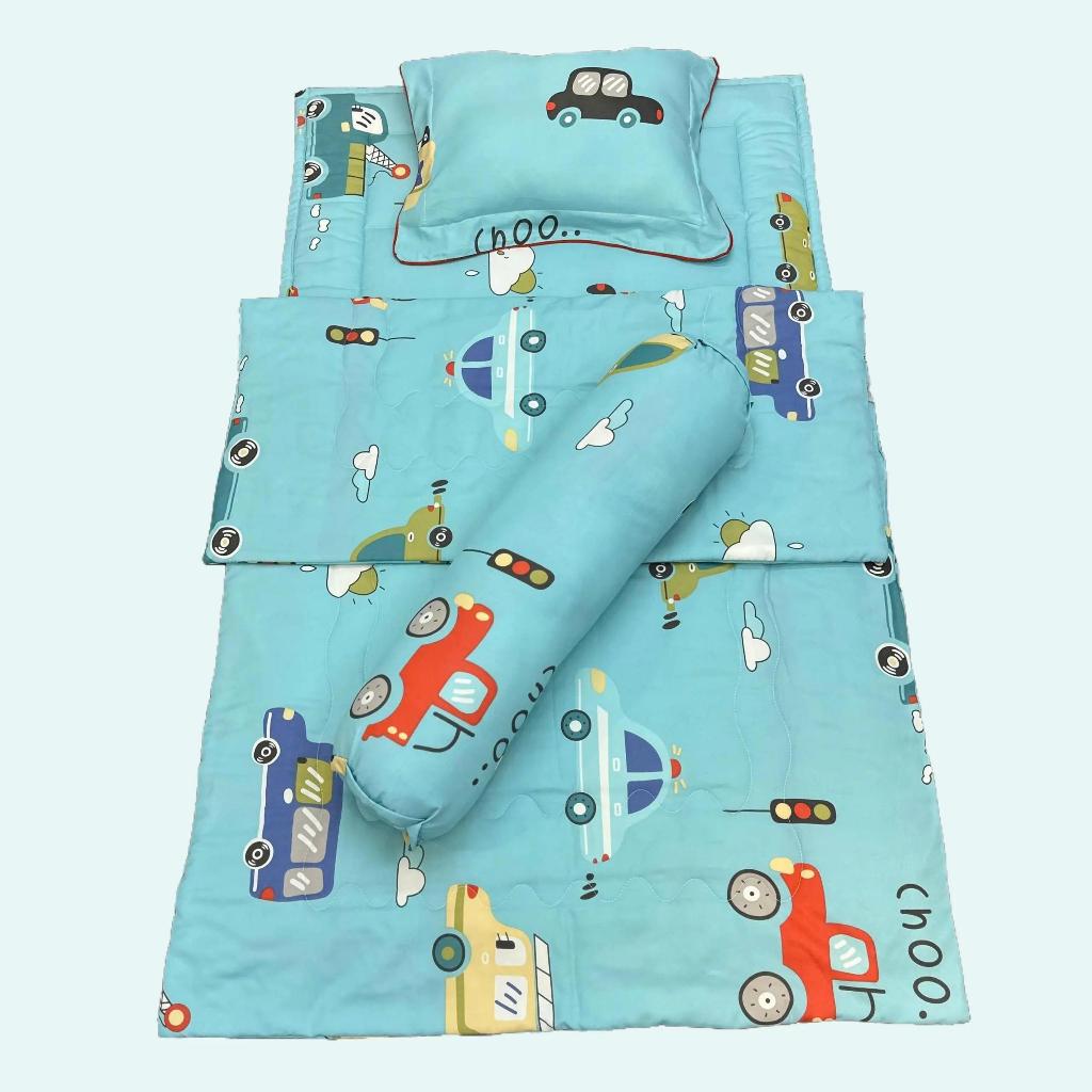 LOTUS HOMES ชุดเครื่องนอนและที่นอนเด็ก Topper ผ้า Tencel นุ่ม 70x120 ซม. ลายน่ารักมากมาย