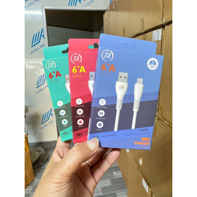 TA-DS223 สายโช้ค 6A ชาร์จเร็ว มี 3 พิน สําหรับ ip, ss, tc