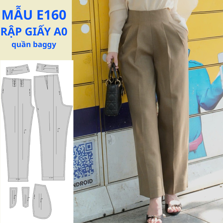 แผ่นกระดาษ A0 สําหรับ SEWINGERS-BAGGY PANTS-E160