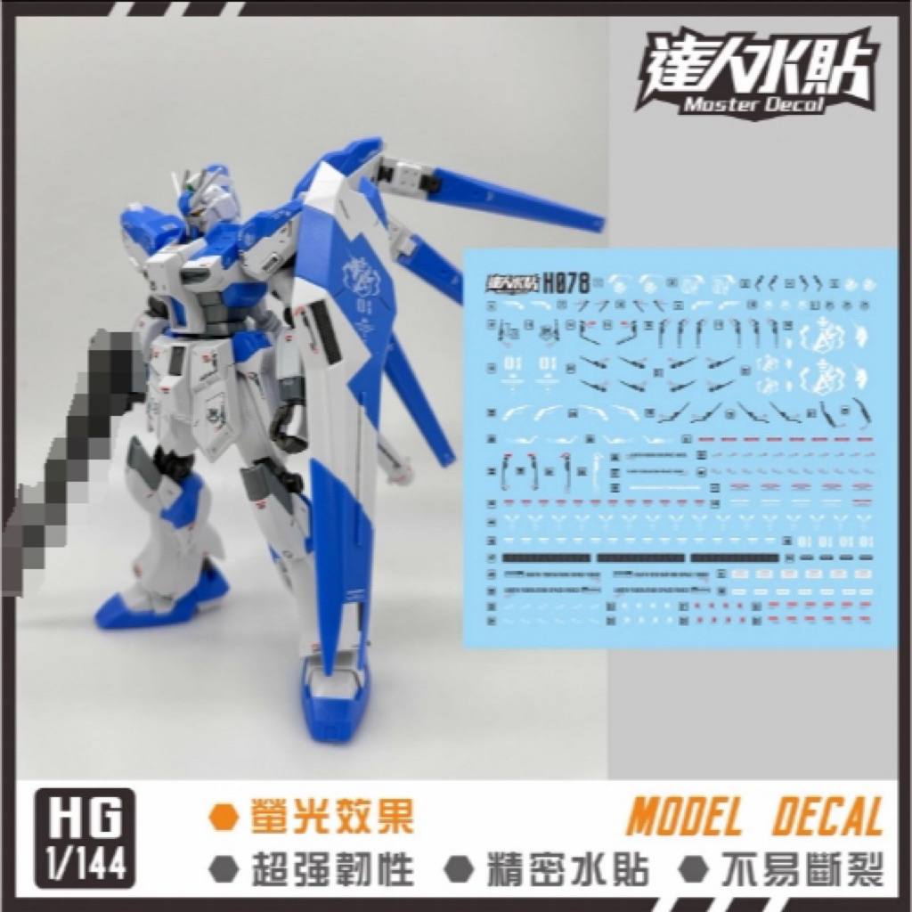 รูปลอกน้ํา HG 1:144 RX-93-v2 Hi Nu Gundam