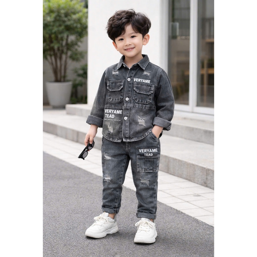 JEAN SET ACTIVE STYLE HIPHOP STYLE BOX BAG FOR BOYS 15-25KG