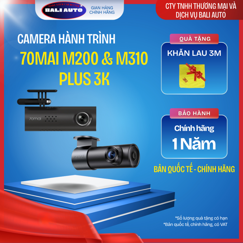 <Genuine>เวอร์ชั่นสากล 70Mai M200 และ M310 แคมแดช บันทึกคม แอพ 70mai ของแท้