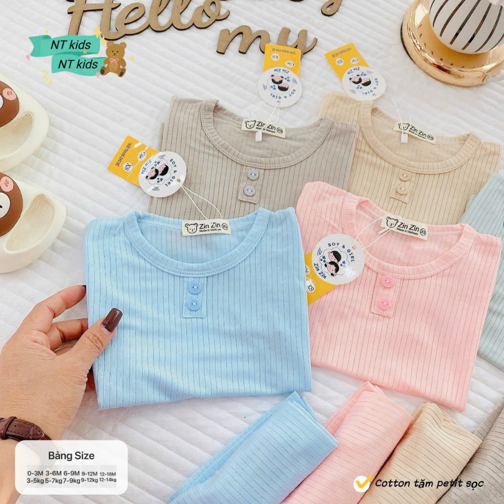 ZINZIN VENTILATED ชุดยางยืดแขนสั้นสําหรับเด็กทารก 3 ถึง 14กก