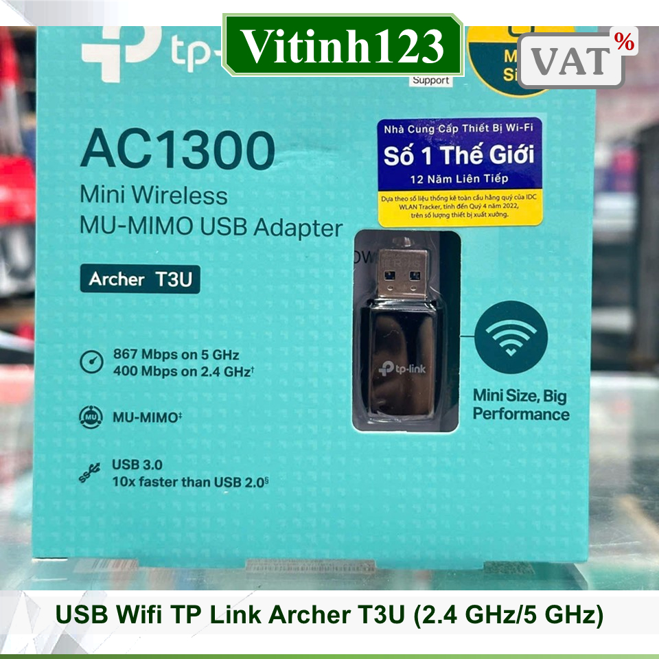 USB Wifi TP Link Archer T3U (2.4 GHz/5 GHz)