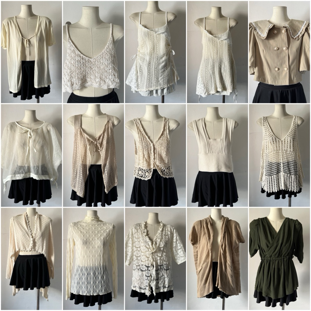 [21/03 ] เสื้อเชิ้ตผู้หญิง/ เสื้อยืดคล้องคอ วินเทจ gothic y2k cami 36 99