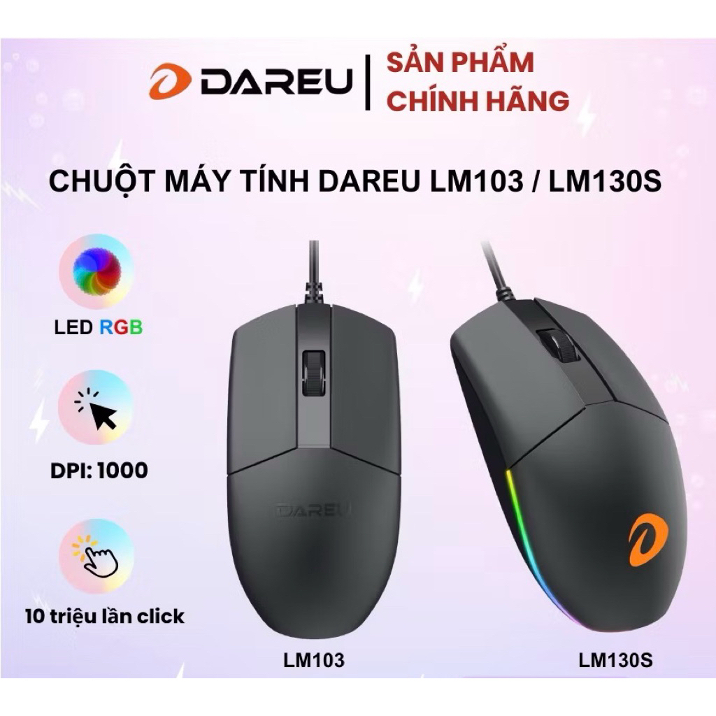 Dareu USB Black Gaming Mouse (2ND) (สินค้ามือสองสภาพดีใหม่มาก)