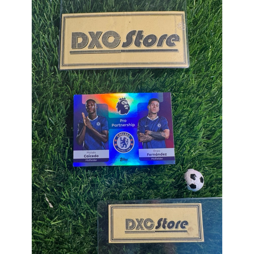 [ ของแท้ ] - PRO PARTNERSHIP - TOPPS PREMIER LEAGUE 2026 - MOISES CAICEDO & เอ็นโซ FERNNANDEZ (CHELS