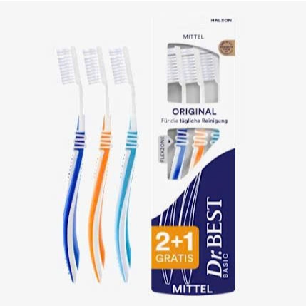 ชุดแปรงสีฟัน Dr.Best 3 (EU)