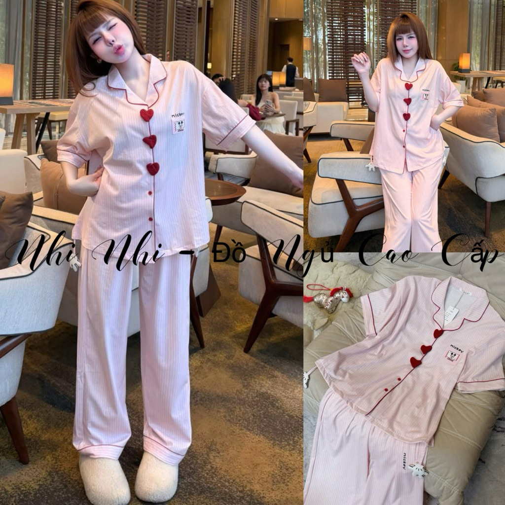 GUANGZHOU คุณภาพสูง PINK HEART PYJAMA SET CODE 2269