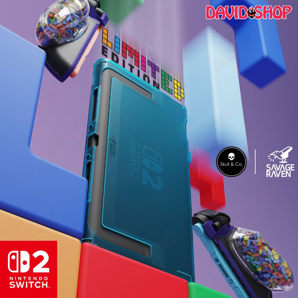 FissionGrip Case & Maxbarry Case Savage Raven (Skull & Co.) - Nintendo Switch 2