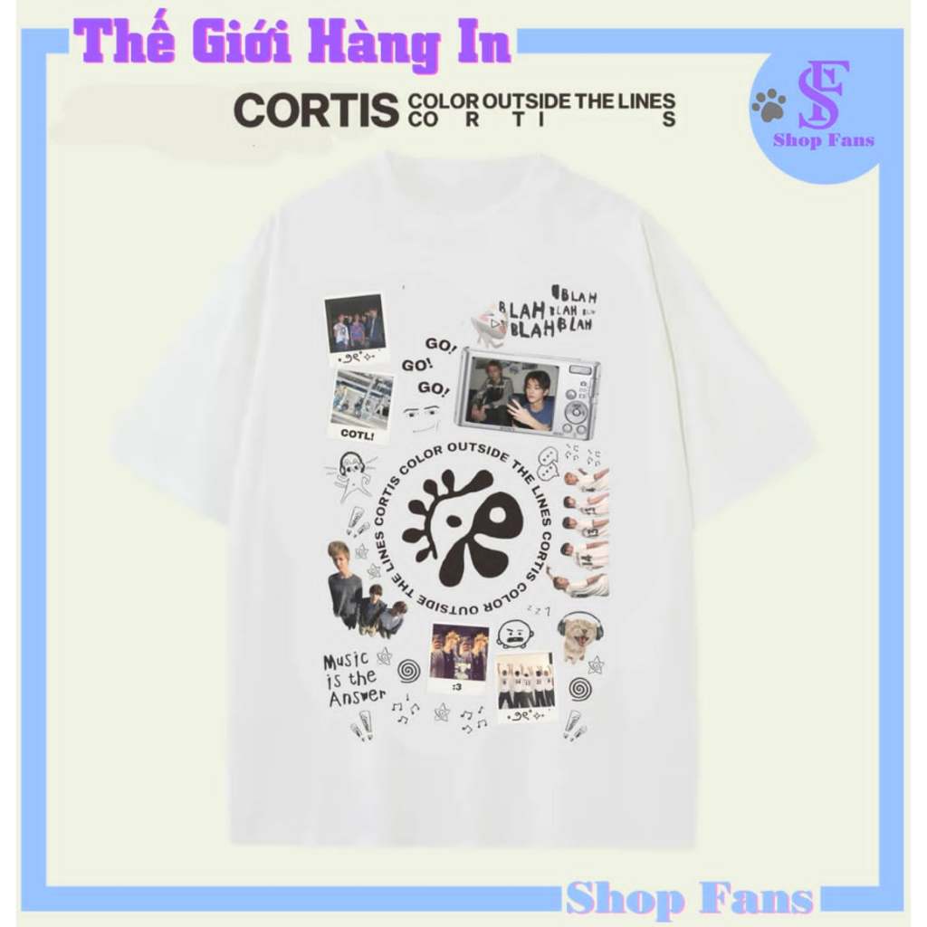 Cortis James Keonho Martin Seonghyeon Juhoon เสื้อยืดผ้าฝ้ายสีดําและสีขาว