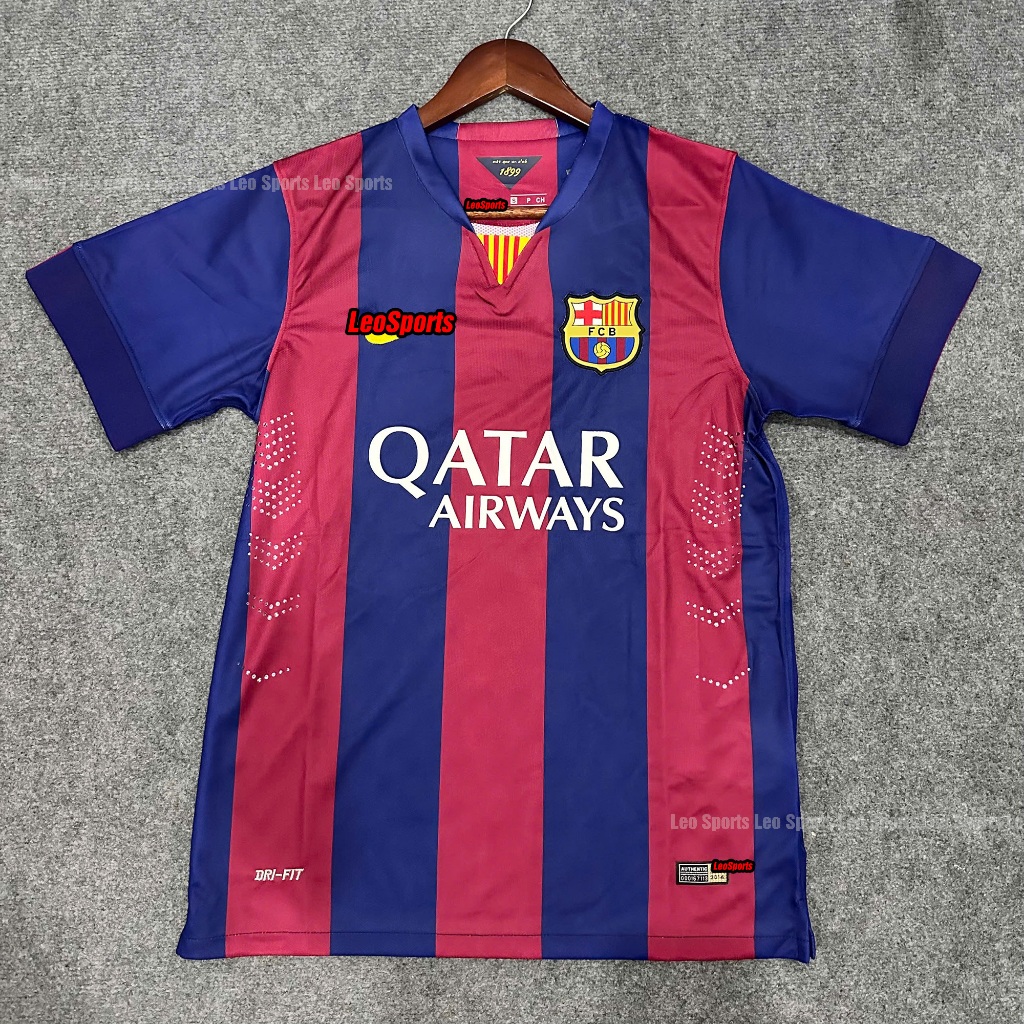 [เฉพาะเสื้อ] เสื้อฟุตบอล Barcelona FC Home Retro Edition 2015 - สินค้าไทยคุณภาพสูง
