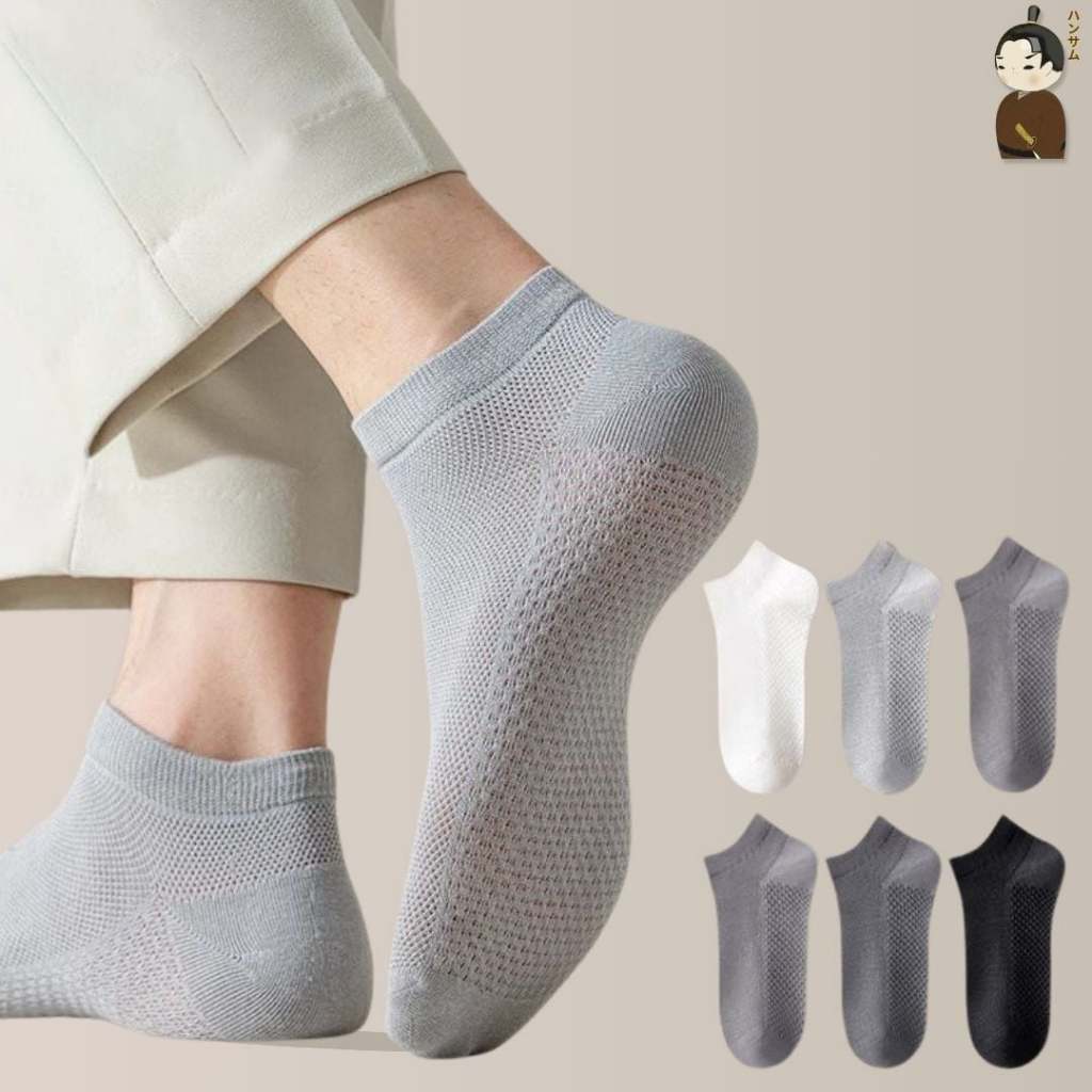 [กรุงเทพฯ - Hansamu] (Shinobi) - Super light Japanese Cotton Hansamu Shinobi Socks Daily Sock BG