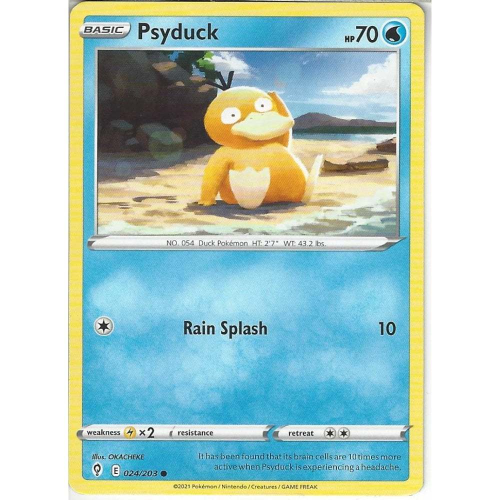 [KW2 Pokemon] [EN] การ์ด 024/203 Psyduck : Common Card