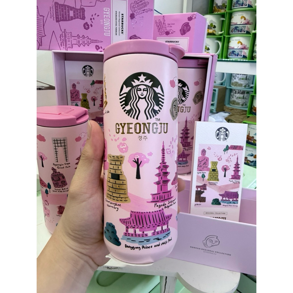 กระติกน้ําร้อนสแตนเลสเกาหลี 355 มล. - จังหวัด GYEONGJU