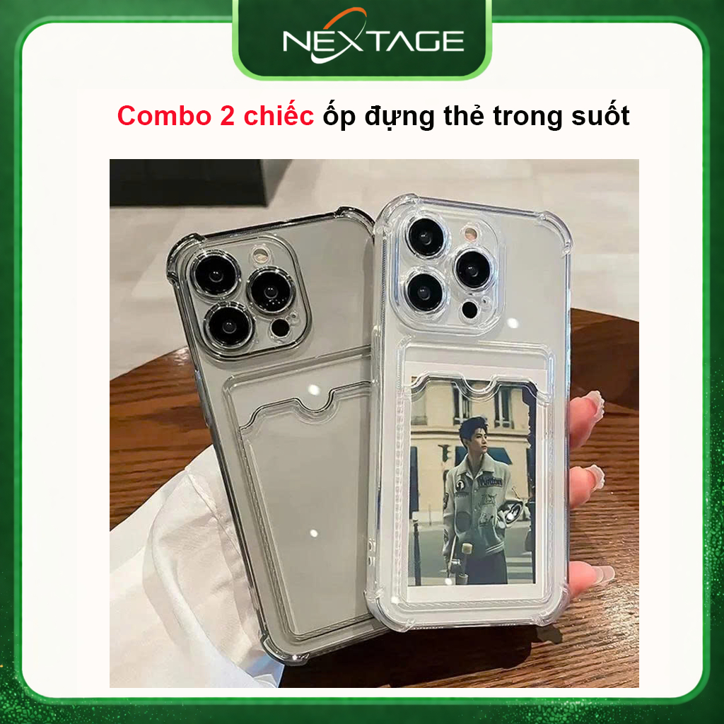 [COMBO ของ 2 ชิ้น] เคสไอโฟนระดับพรีเมียมสําหรับรูปถ่ายและการ์ด กันกระแทก ป้องกันกล้อง - iP 7/8/X/XS/