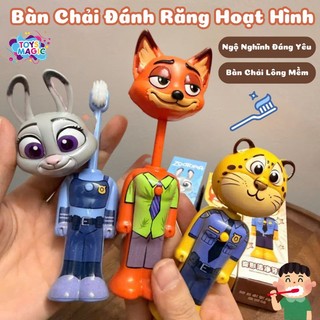 Bàn Chải Đánh Răng Lông Mềm Hình Thỏ Judy, Shin, Tungtung Thiết Kế Giúp Bảo Vệ Nướu Và Răng Cho Bé Hiệu Quả, An Toàn