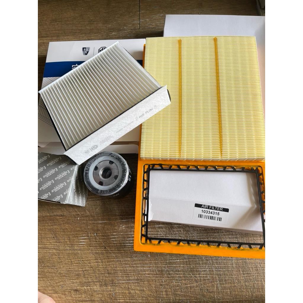 Combo 3 ชิ้น สําหรับการบํารุงรักษารถยนต์ MG ZS (กรองน้ํามัน MG ZS, กรองเย็น MG ZS, ไส้กรองอากาศ MG Z