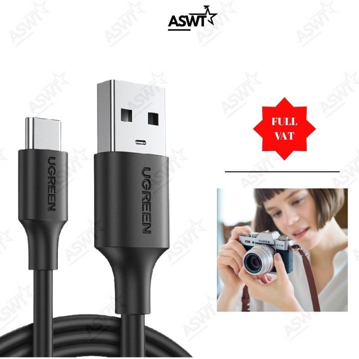 สาย USB เชื่อมต่อคอมพิวเตอร์กับกล้อง Fujifilm X-A7 X-H2 X-H2s X-S10 - 12 เดือน - พร้อม BELT