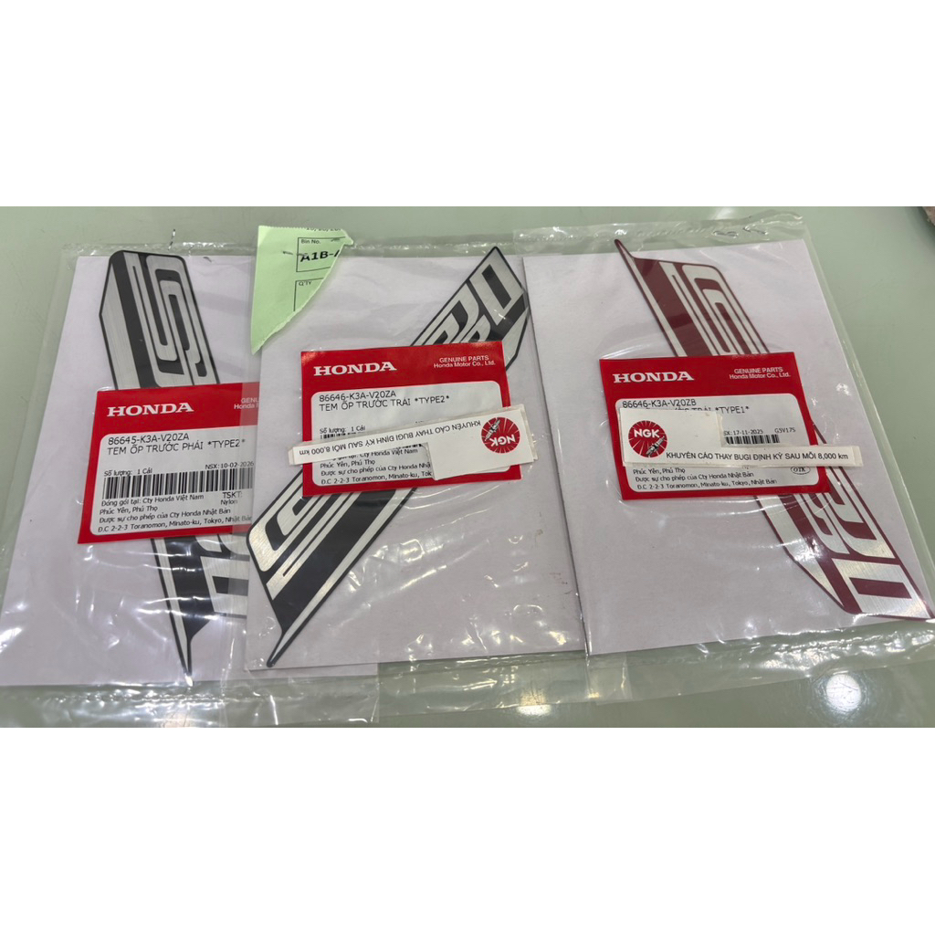 86646-K3A- แสตมป์แฟริ่ง 125 ab 2026 ฝาครอบหน้าแสตมป์ 125 ab 2026