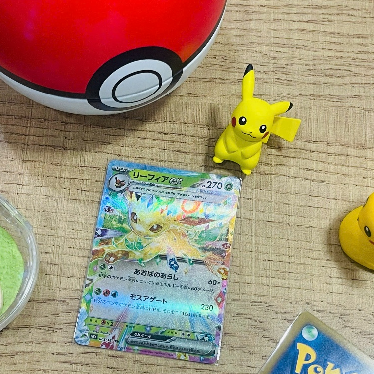 การ์ด Pokemon Ex Eevee RR ของแท้จากญี่ปุ่น