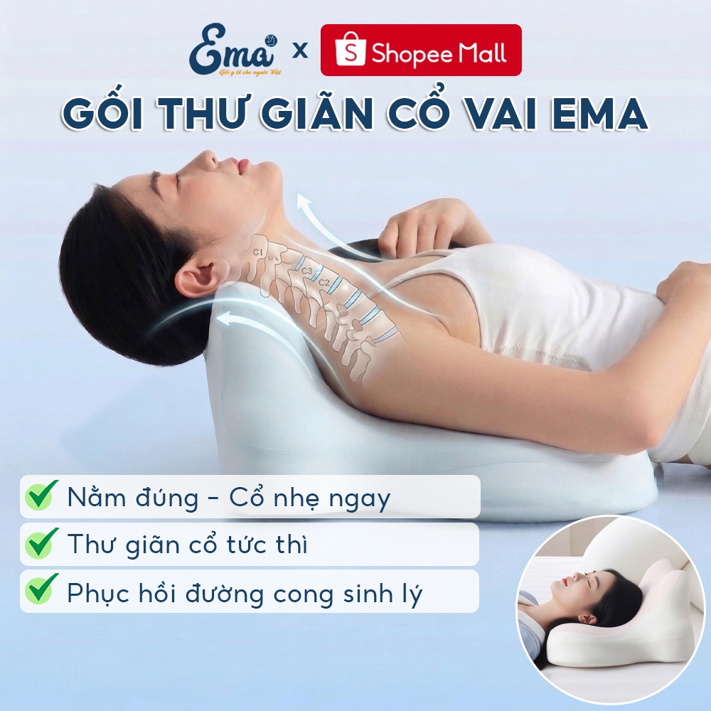 Chill Ergonomic EMA หมอนผ่อนคลายคอและไหล่ - optimal ออกแบบตามหลักสรีรศาสตร์เพื่อการผ่อนคลายคอและไหล่