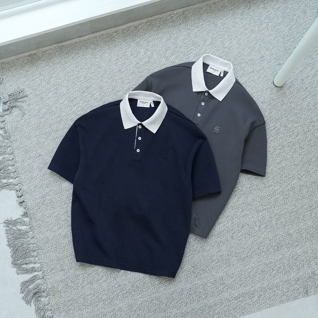 [New3] เสื้อโปโล Boxy Pique พร้อมคอปก ทันสมัย วัสดุ Liberal และไดนามิก PL0229 SOME HOW STORE