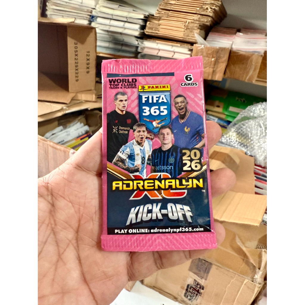 [ 1x ขายปลีกแพ็ค PA KICK-OFF 365 2026 ] แพ็คขายปลีก Panini Adrenalyn KICK-OFF 365 2026 25/26 การ์ดนั