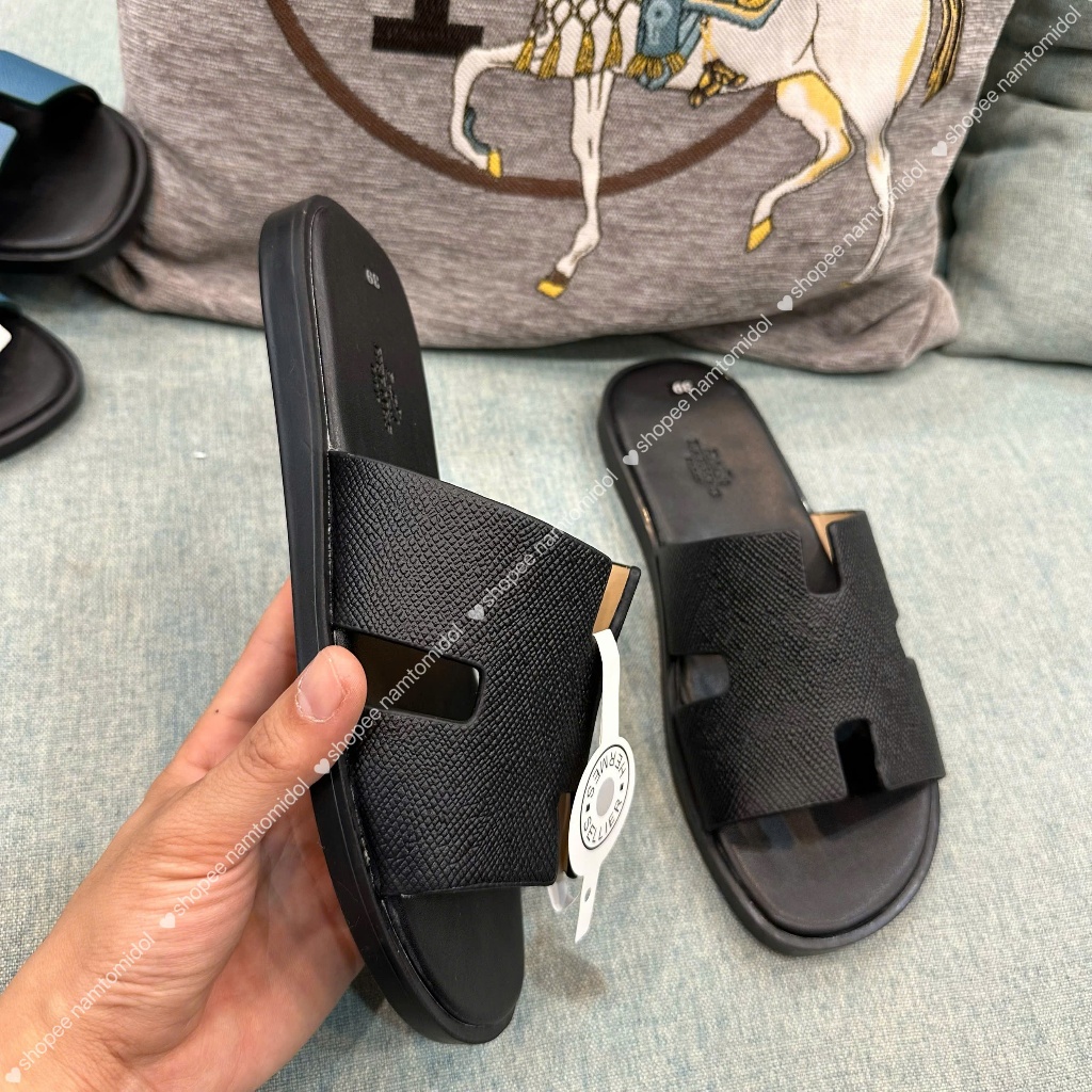 รองเท้าแตะผู้ชายพร้อม Vibram Sole HM Super Sharp Form Black Fit Sole Fullbox - HM STORE VIET NAM รอง