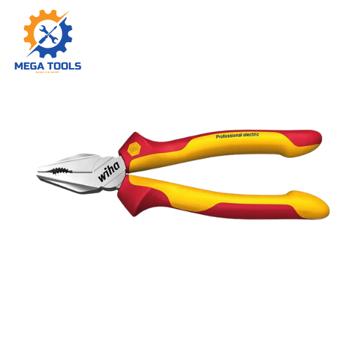 Wiha 26708 คีมอเนกประสงค์หุ้มฉนวน 1000V (180 มม./7 นิ้ว) - เครื่องมือ Mega