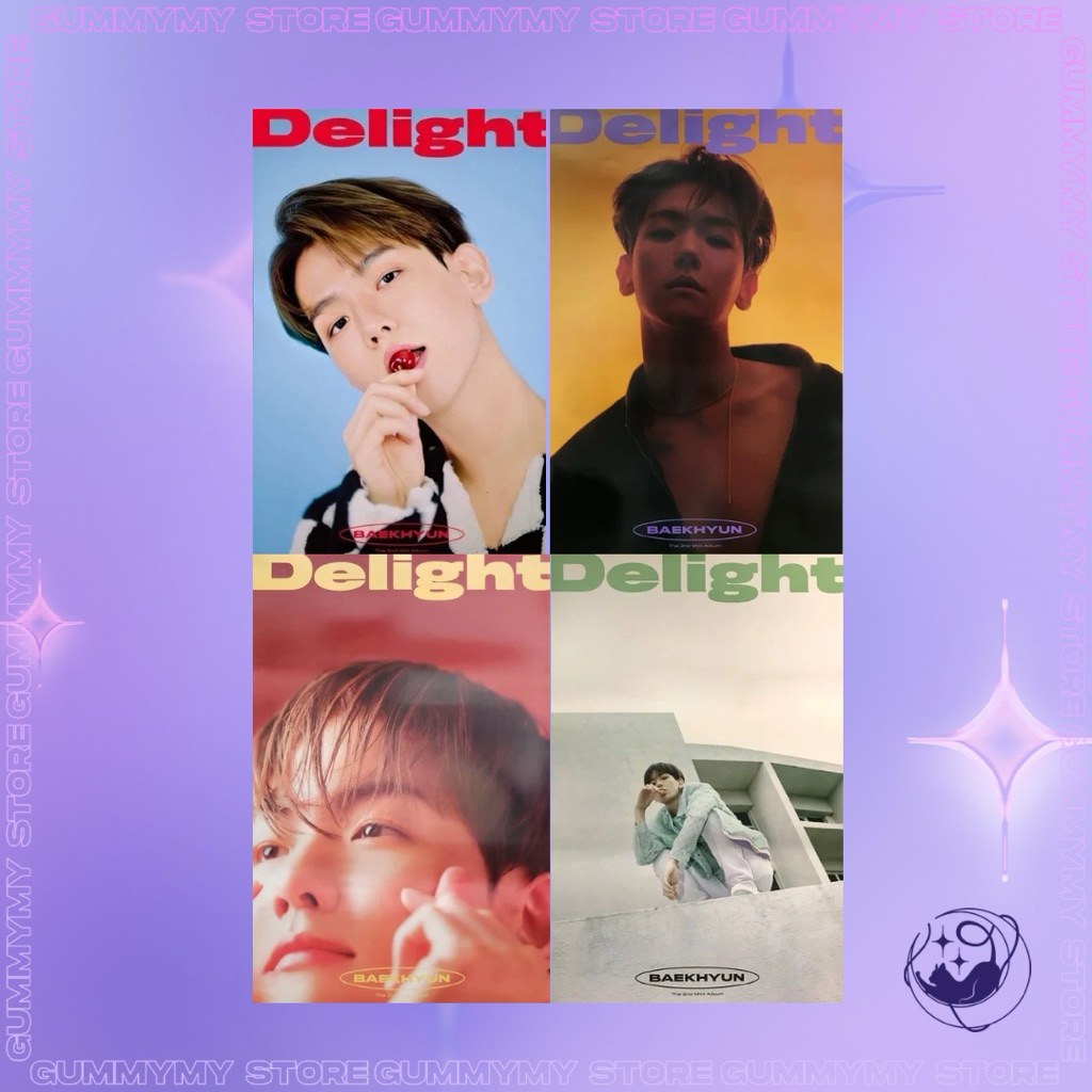 [POSTER] Baekhyun (EXO) - รูปอัลบั้มเพลง Delight ของแท้
