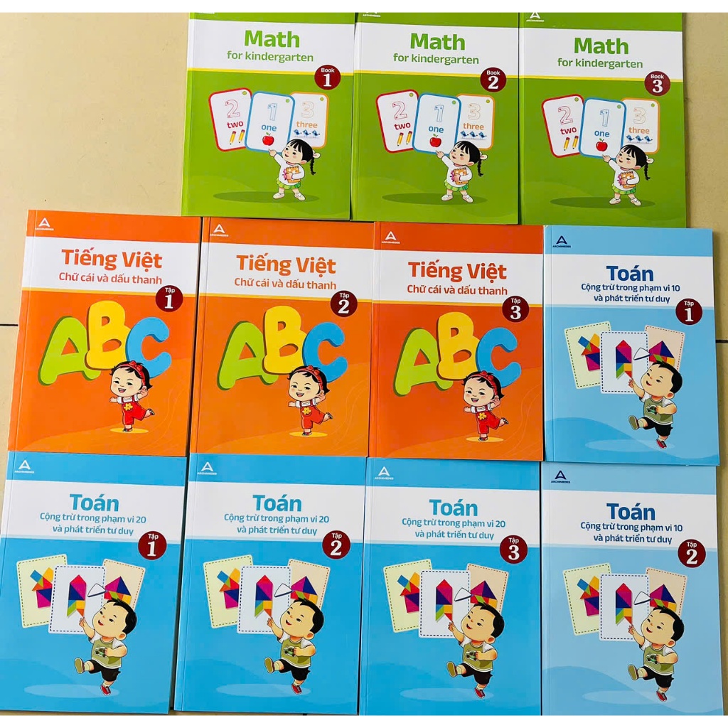 หนังสือ - Archimedes School Thinking MATH Pre-Elementary Set Range 10; 20 สําหรับเด็กเตรียมสอบ CLC